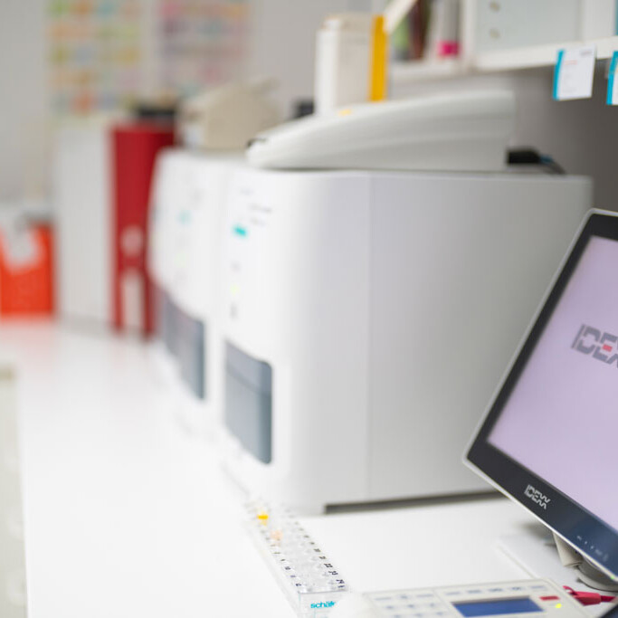 Moderne Technik im Labor der Tierklinik Dinkelsbühl